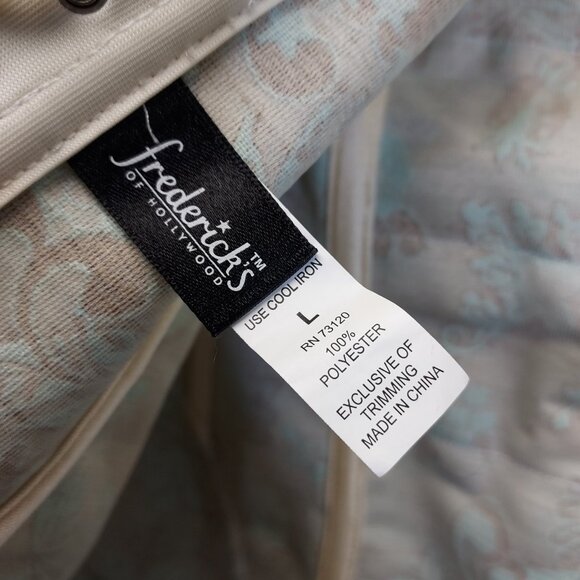 Fredericks of Hollywood Corset Bustier SZ Large Lace Up Jacquard Steampunk Fairy - Picture 10 of 16